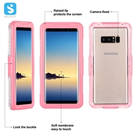 Clear waterproof case for Samsung Note 8